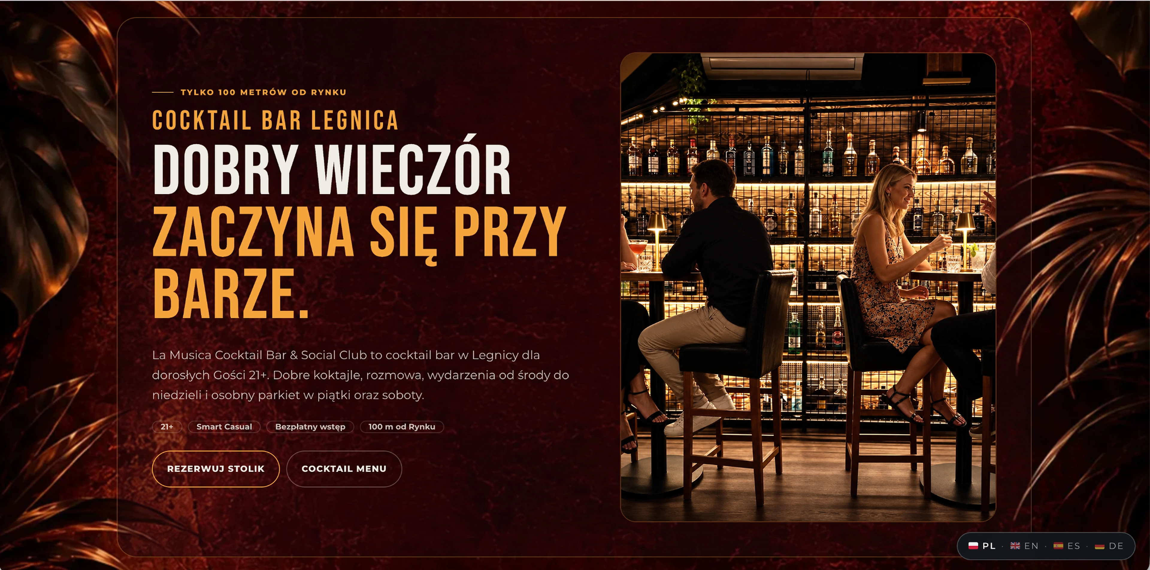 La Musica Cocktail Bar & Social Club — kompletny serwis online